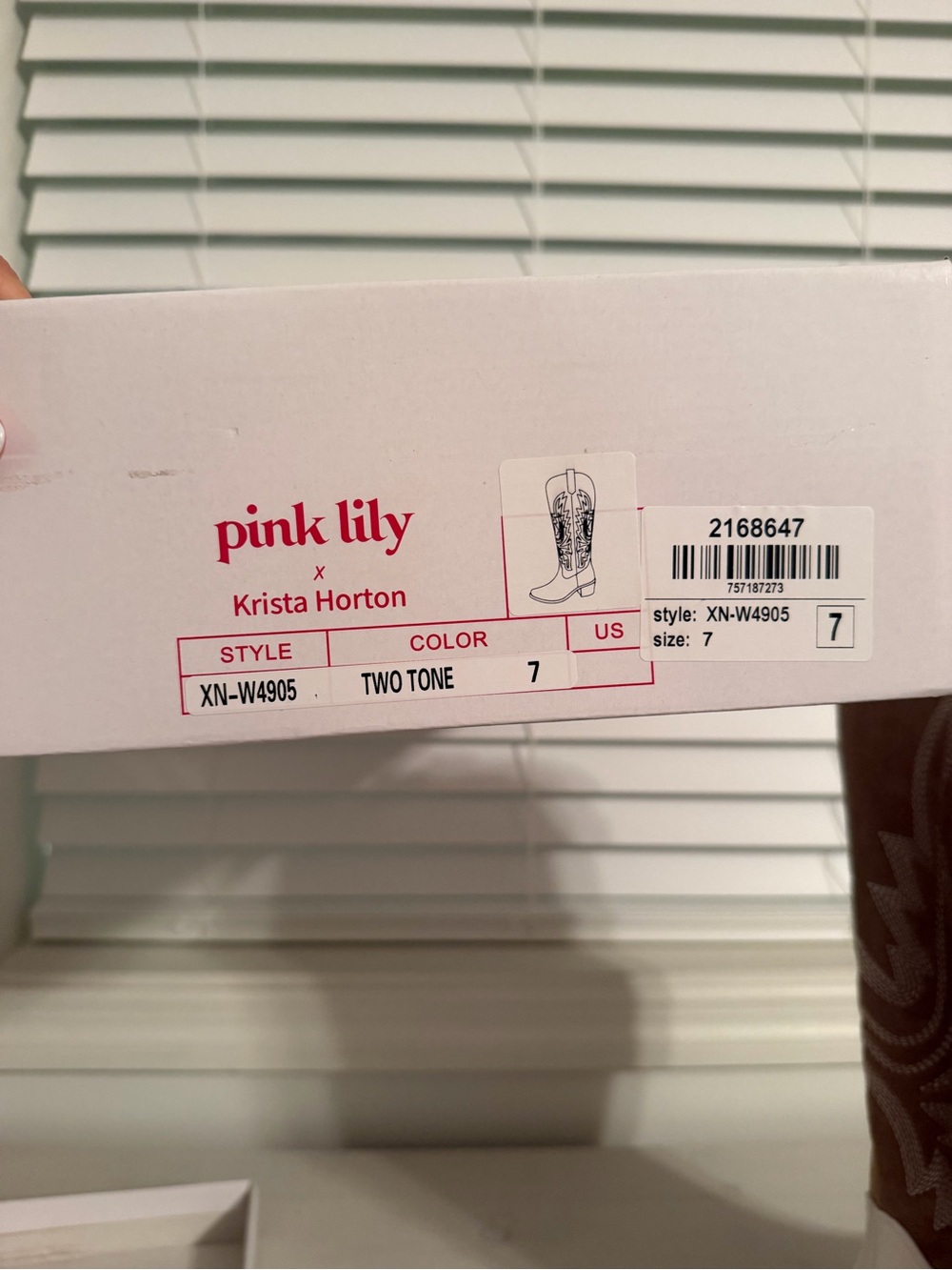 Western Cowboy Cowgirl Boots Krista Horton X Pink Lily Size 7 Coastal Womens New - Picture 11 of 15